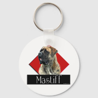 Brindle Mastiff Diamond Chaveiro