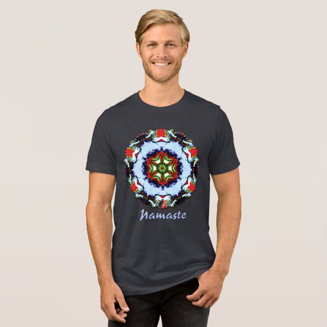 Brindle Namaste Kaleidoscope T-Shirt (Frente Completa)
