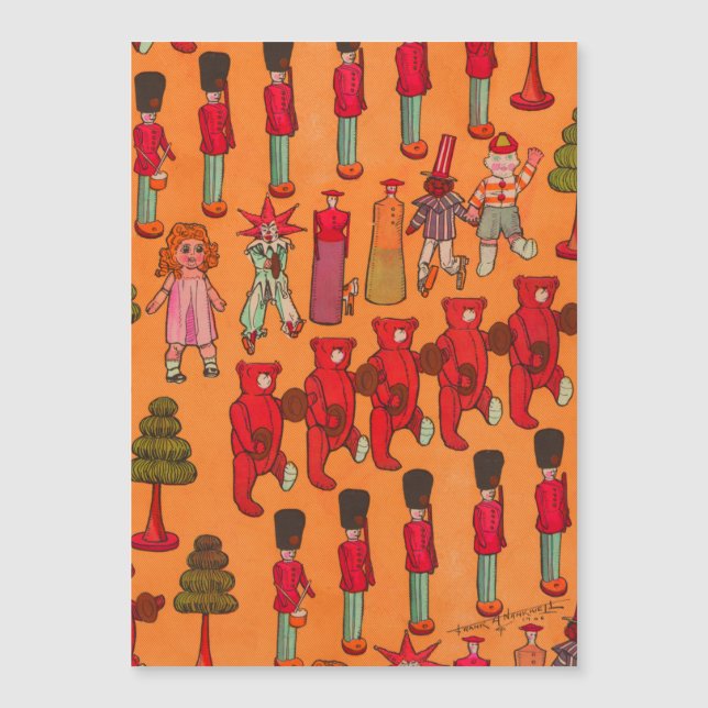 Brinquedo de Natal Vintage Crianças Jogam (Frente)