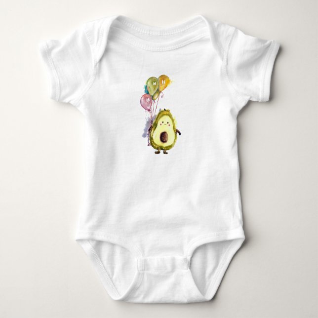 Brinquedo de ursinho de abacate com balões T-Shirt (Frente)
