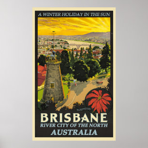 Brisbane, poster de viagens da Austrália