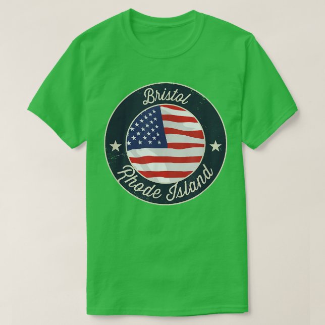 Bristol - Camiseta de Souvenir, Ilha Rhode, Patrió (Frente do Design)