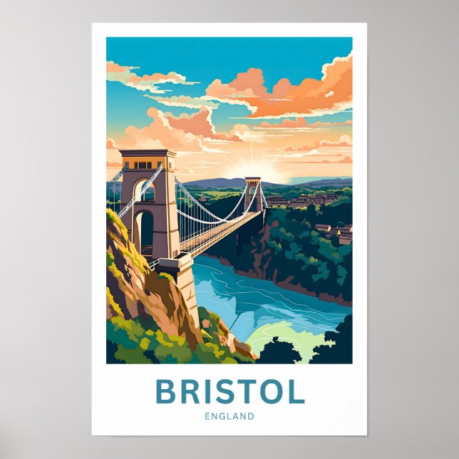 Bristol England Viagem Impressão (Frente)