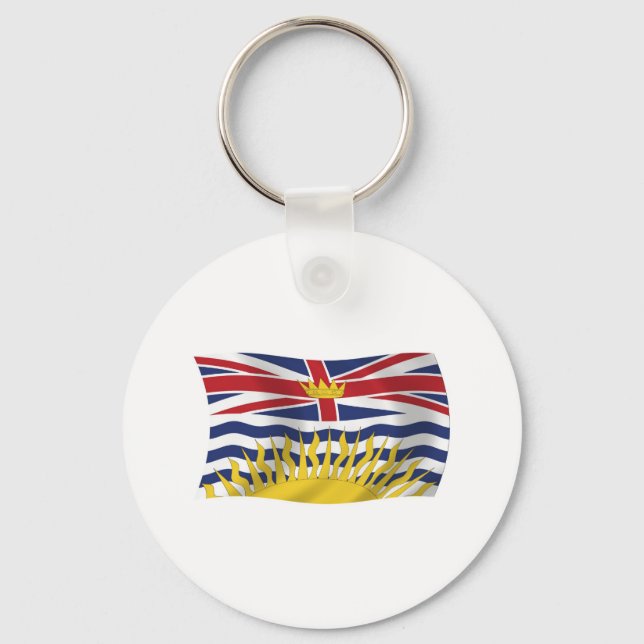 British Columbia Flag Chaveiro (Frente)