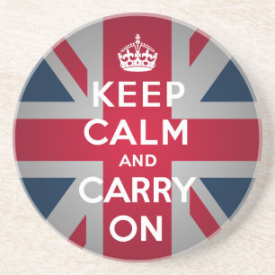 British Keep Calm Carregar British Flag Porta copo