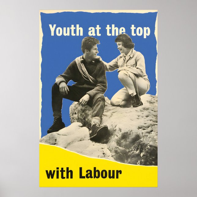 British Labour Party Election Poster Youth at the (Frente)
