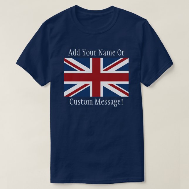British UK Flag T-Shirt (Frente do Design)