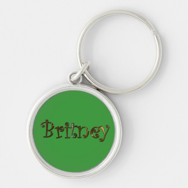 BRITNEY Name-Branded Gift Chaveiro ou Zipper-pull (Frente)
