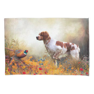 Brittany Spaniel, caçando faisão