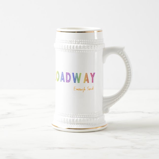 Broadway bastante disse a caneca de cerveja (Direita)