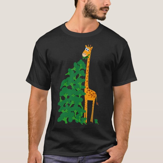 Broccoli and Giraffe Classic T-Shirt (Frente)