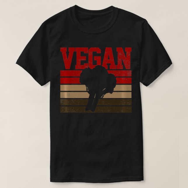 Broccoli Vegan Vegetarian Retro Gift Pullover (Frente do Design)