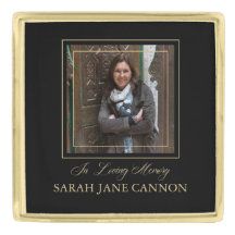 Black Traditional Gold Photo Remembering Loved One