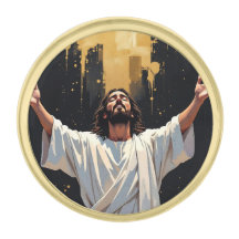 Jesus Cristo Nosso Salvador | Preto e Dourado