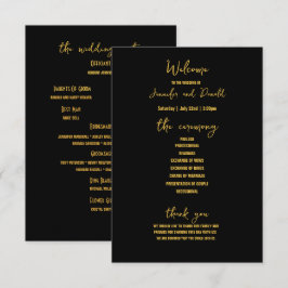 Broche Elegante Preto com Glitter Dourado Programa