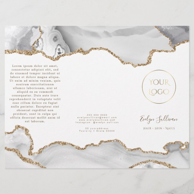 brochura agate branca (Frente)