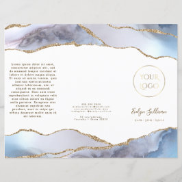 brochura de agata azul da cinza