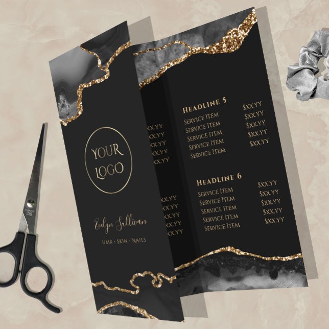 brochura de agate de ouro preto (Criador carregado)