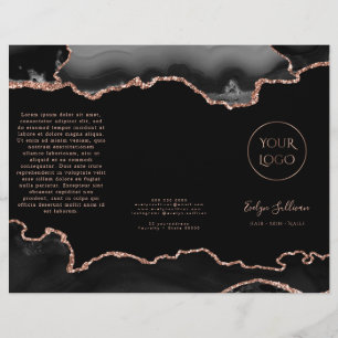 brochura de agate preto