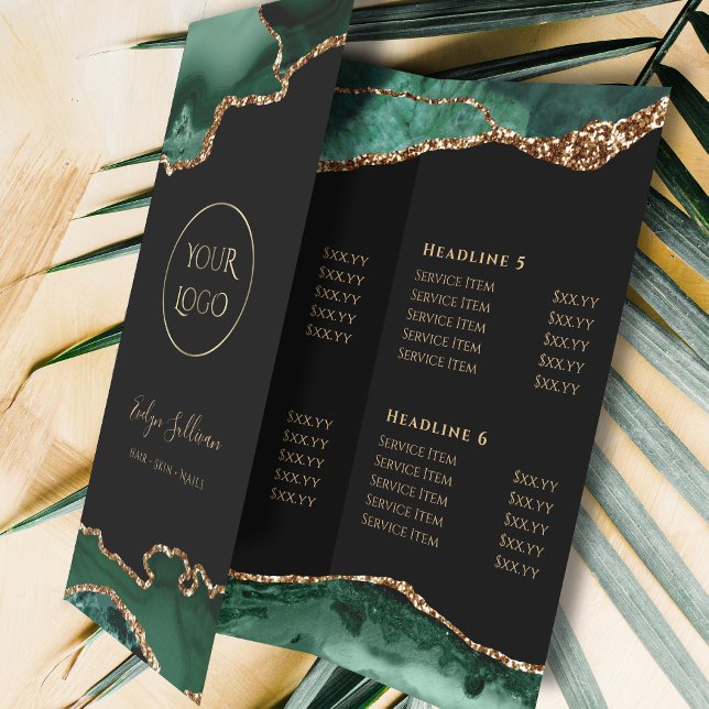 brochura de agate verde-esmerald (Criador carregado)