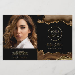 Brochura de brochura de agate castanho