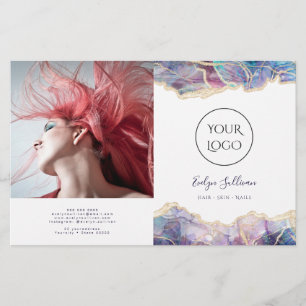 brochura de design de opal escuro