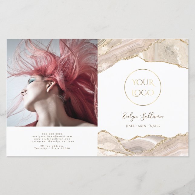 Brochura de dourado-marfim (Frente)