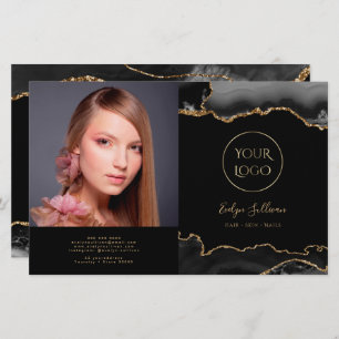 brochura de dourado preto