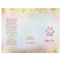 brochura de salão de estimação