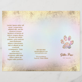 brochura de salão de estimação