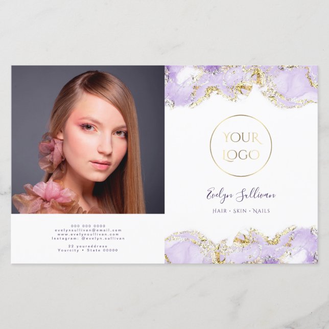 brochura design de lavanda de de de de de  (Frente)