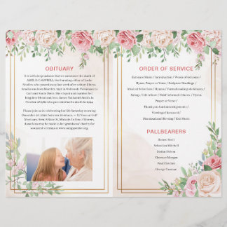 Brochura do Programa Funeral | Ordem Rosa de citaç