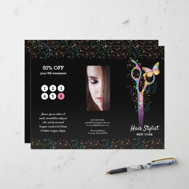 brochura faux glitter stylist (Frente/Verso In Situ)