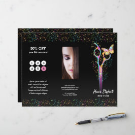 brochura faux glitter stylist