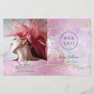 brochura faux pearlescente de efeito bivezes