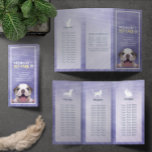 Brochuras De Três Dobras De Salão De Salão De Pet<br><div class="desc">Banho De Animais De Companhia/Almoço/Cuidados De Animais De Companhia / Sentado De Animais De Companhia / Compro De Comidas De Animais De Companhia / Salão De Bela De Animais / Modelos De Brochuras De Três Forragens Personalizadas Da Clínica Animal - Cartoon De Baixo Poli Adorável em Fundo De Cor Roxo....</div>