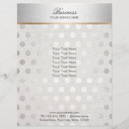Brochuras do Spa Linen Salon do Silver Bolinhas Cl