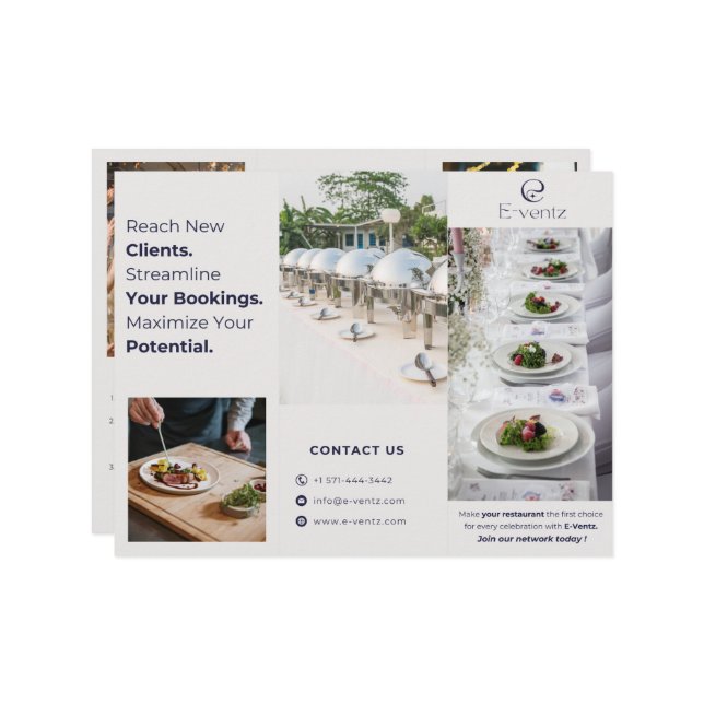 Brochuras sobre eventos do Marketing profissional (Frente/Verso In Situ)