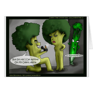 Brocolli Noivo Cartões Engraçados Camisetas Mugs &