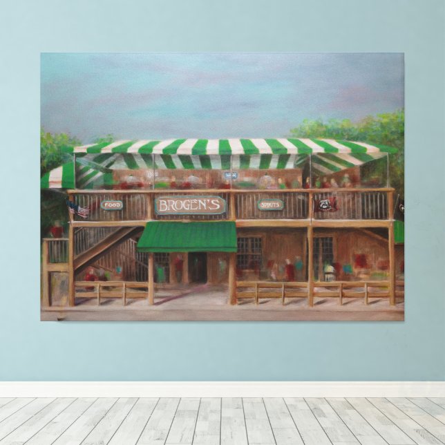 Brogen's South, Santo Simons Island - Canvas Print (Insitu(piso de madeira))