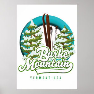 Bromley Mountain Peru Vermont US Ski Poster