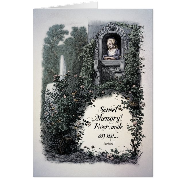Brontë "Sweet Memory" - Cartão de Arte Vitoriano (Frente)