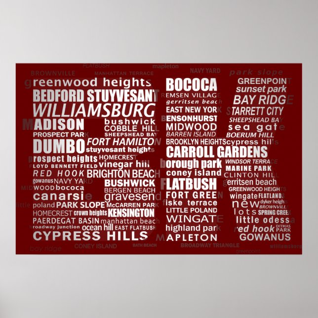 Brooklyn BK NYC Poster (Frente)