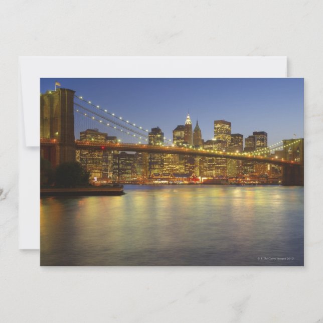 Brooklyn Bridge e Nova Iorque (Frente)