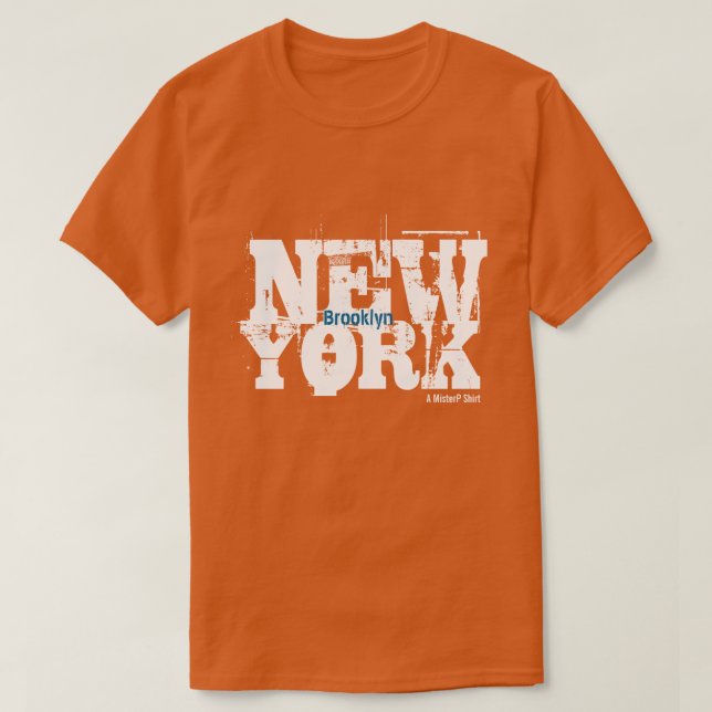 Brooklyn, Nova Iorque - Uma Camisa MisterP (Frente do Design)