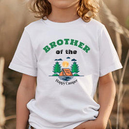 Brother Happy Camper T-Shirt Kids Birthday Party