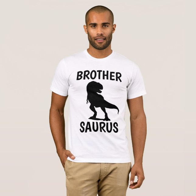 BROTHER SAURUS Funny T-shirts (Frente Completa)