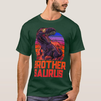 Brothersaurus T-Rex Camisa Irmão Saurus Retro
