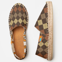Brown Argyle Pattern