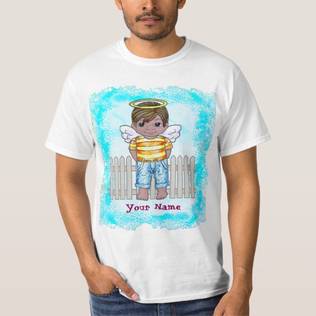 Brown Boy Angel T-Shirt (Frente)